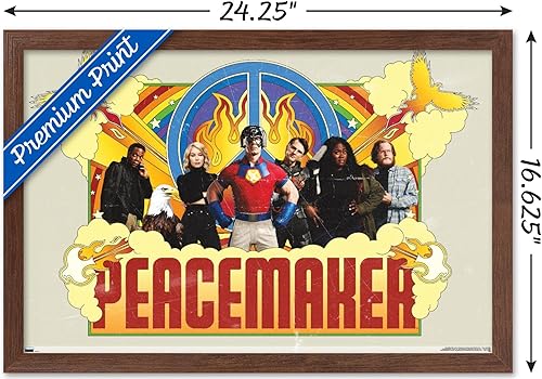 Miniatura 37 de Trends International DC Comics TV Peacemaker - Póster de pared grupal, 34 pulgadas de largo x 22.4 W, versión premium sin marco