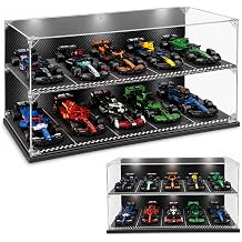 10-Car 2-Tier Acrylic Display Case for Lego Speed Champions F1 Cars