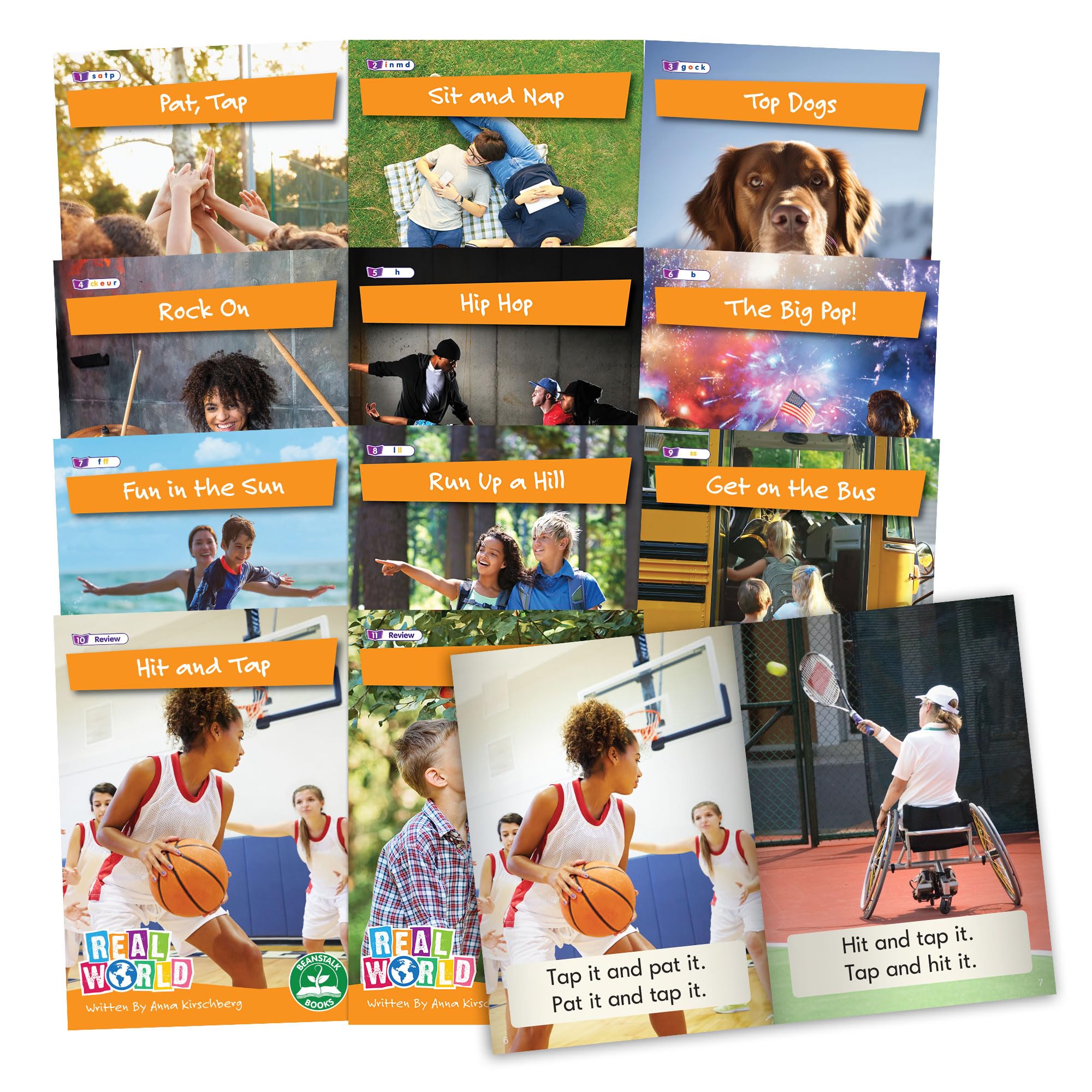 Junior Learning Phase 2 Non-Fiction Decodables, 6 Phonics Readers Books