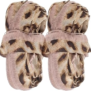 JubileeYarn 100g/Skein Ruffle Chiffon Ribbon Yarn - Hazel Wood - 2 Skeins