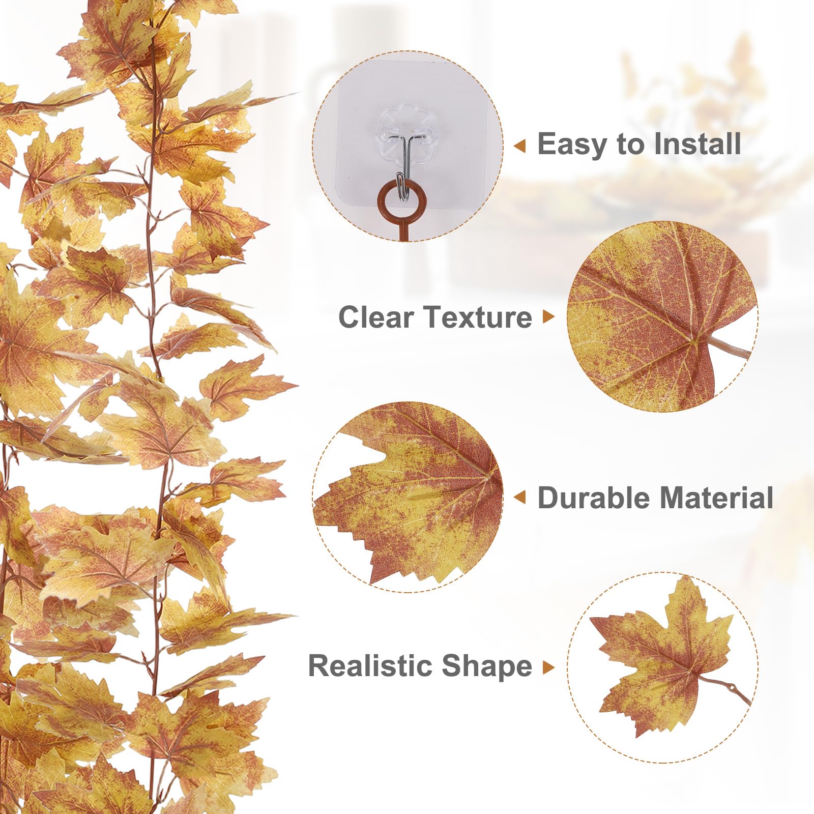 PATIKIL Fall Garland 5.7Ft/Piece - Image 3