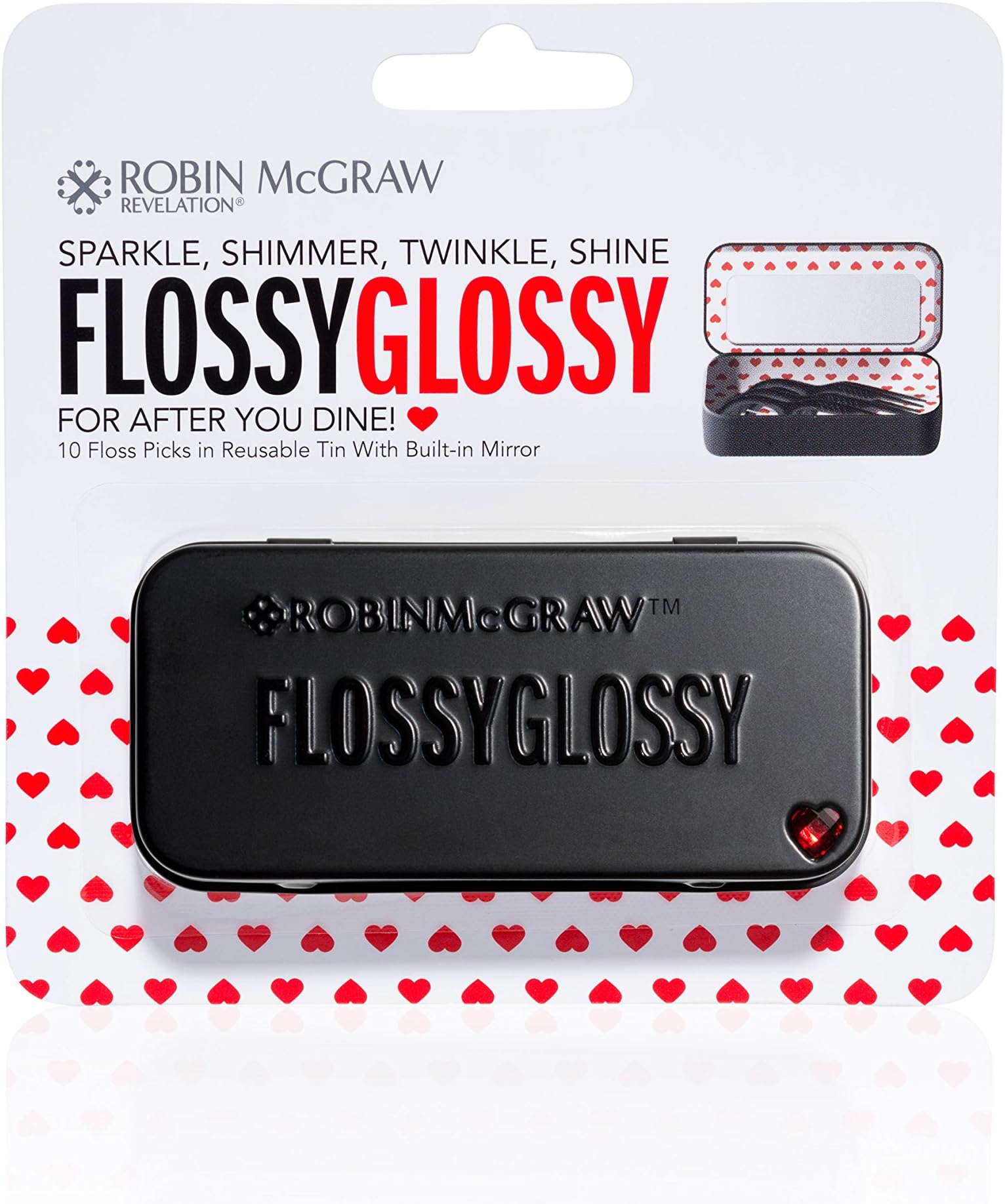 Me O' My by Robin McGraw Revelation Flossy Glossy Floss Picks and Tin