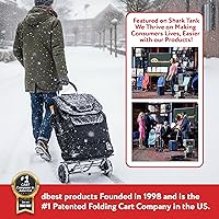 Vista 9 de dbest products - Carrito plegable de compras Trolley Dolly, Negro