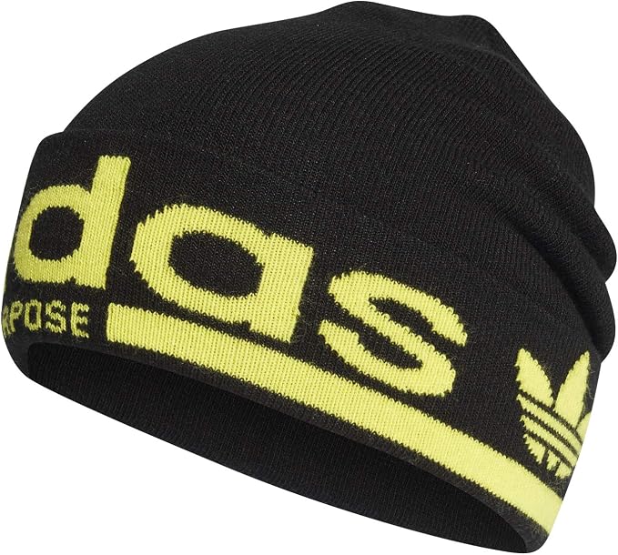 adidas Men's Beanie Hat Black (Black 