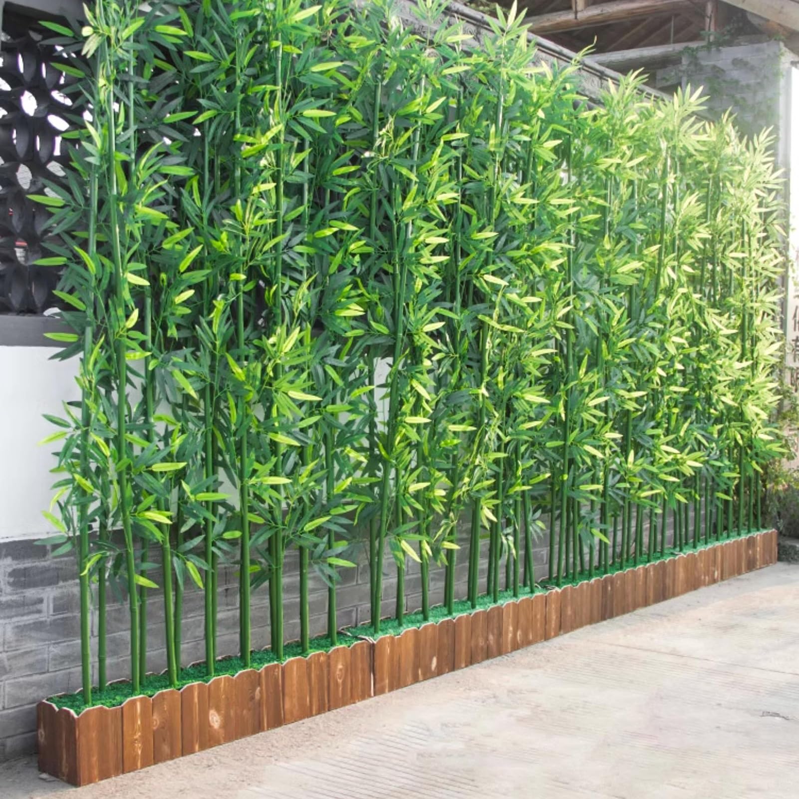 Palla di bambù artificiale verde, 19 pollici, piante finte verdi, composizione floreale fai da te, decorazione per la casa e per matrimoni - Italia