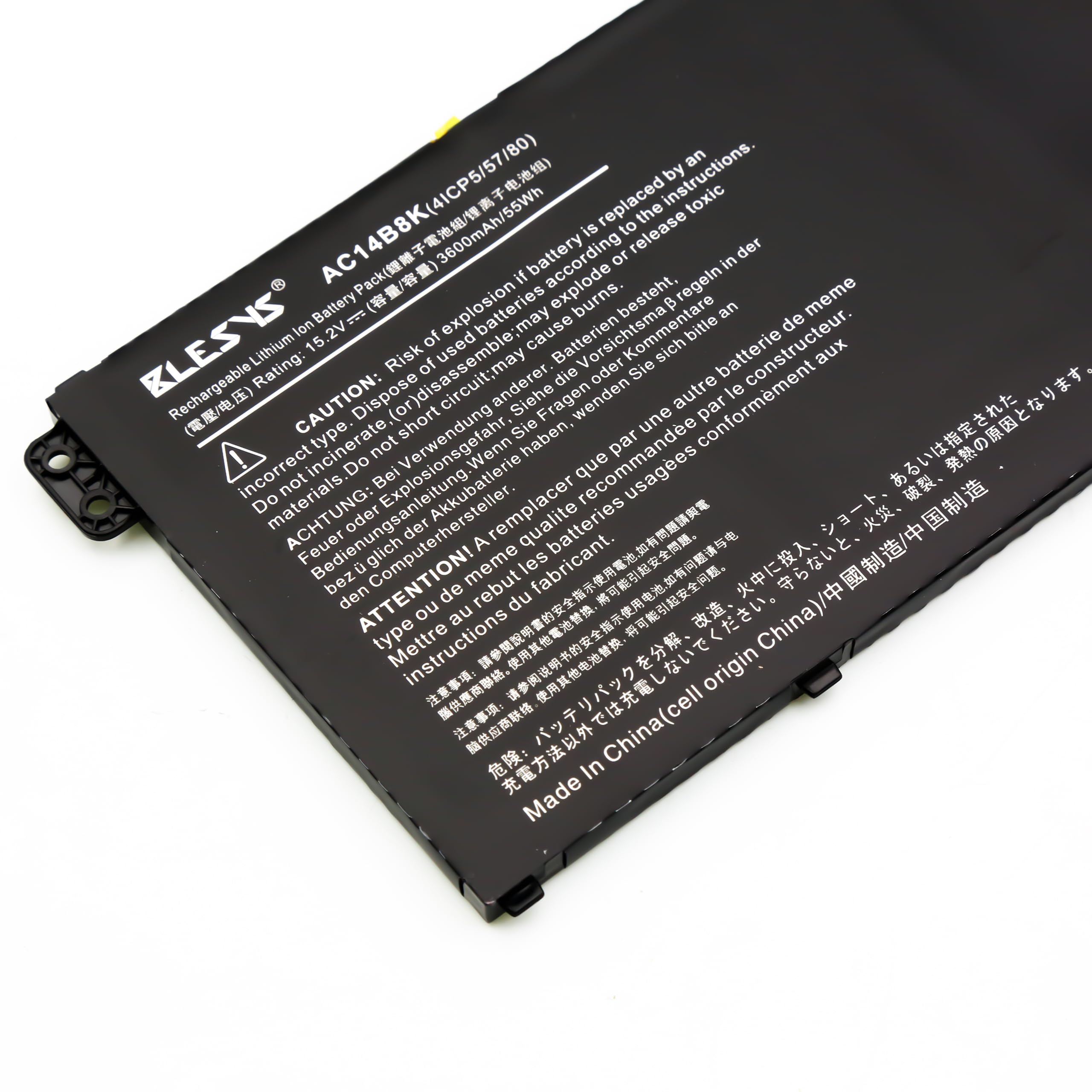 BLESYS AC14B8K Bateria do Acer Aspire E5-771 E5-771G Serie Laptop 15.2V 3600mAh/55Wh