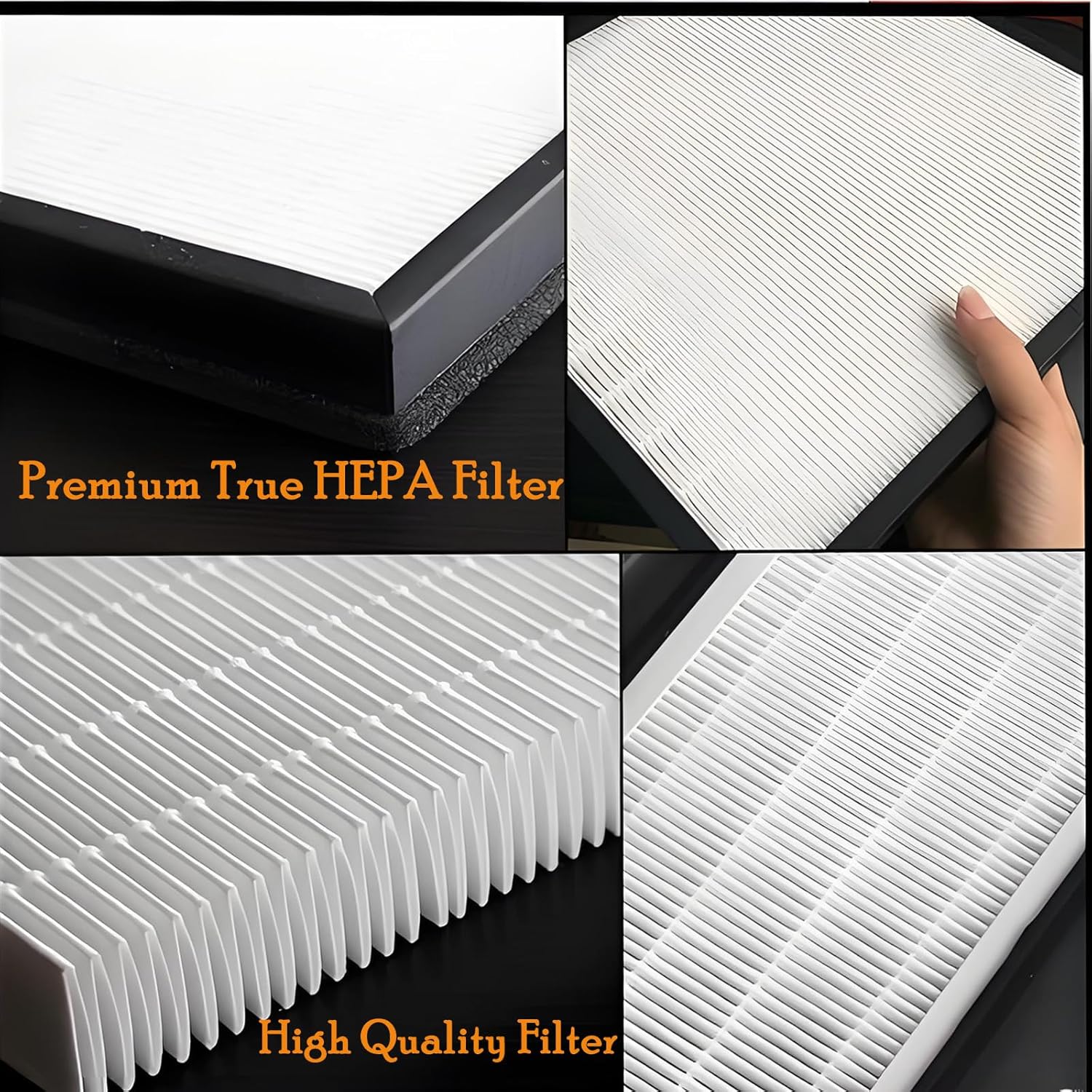 H04 Filters Replacement parts For HIMOX H04 Air Purifiers: 2 pack H13 True H-EPA filter used for Pet Hair, Smo-ke, Dust, Aller-gies, Pet dander, Pet od-or, particles - Image 8