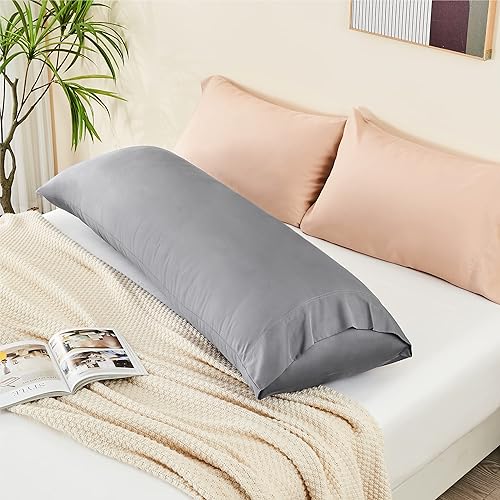 Miniatura 8 de BEDELITE - Fundas de almohada, rayón de bambú, frescas y transpirables, para personas calurosas y con sudoración nocturna, largas, suaves y sedosas