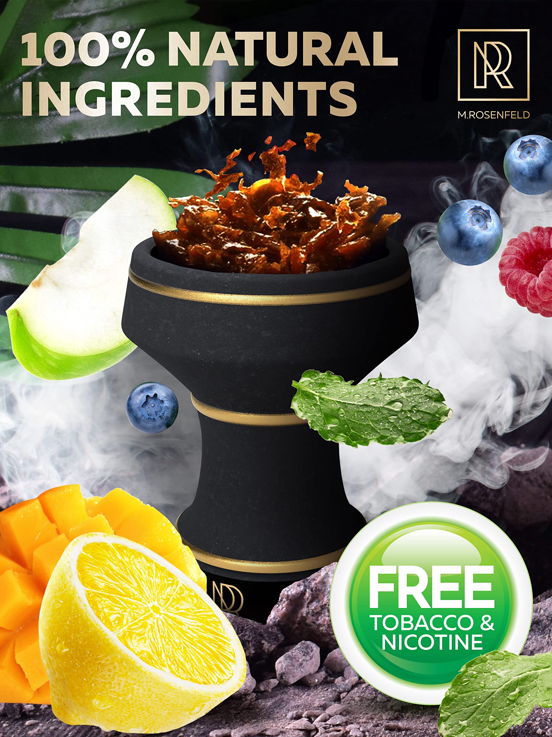 hookah tobacco flavors Tanya Herbal Molasses 250G Reusable Premium Jars 100% Nicotine & Free Shisha Hookah Mix Organic Shisha Flavors Delicious Fruit Flavors (Blueberry Mint) : Health & Household Hookah Shisha Flavour for Relaxing