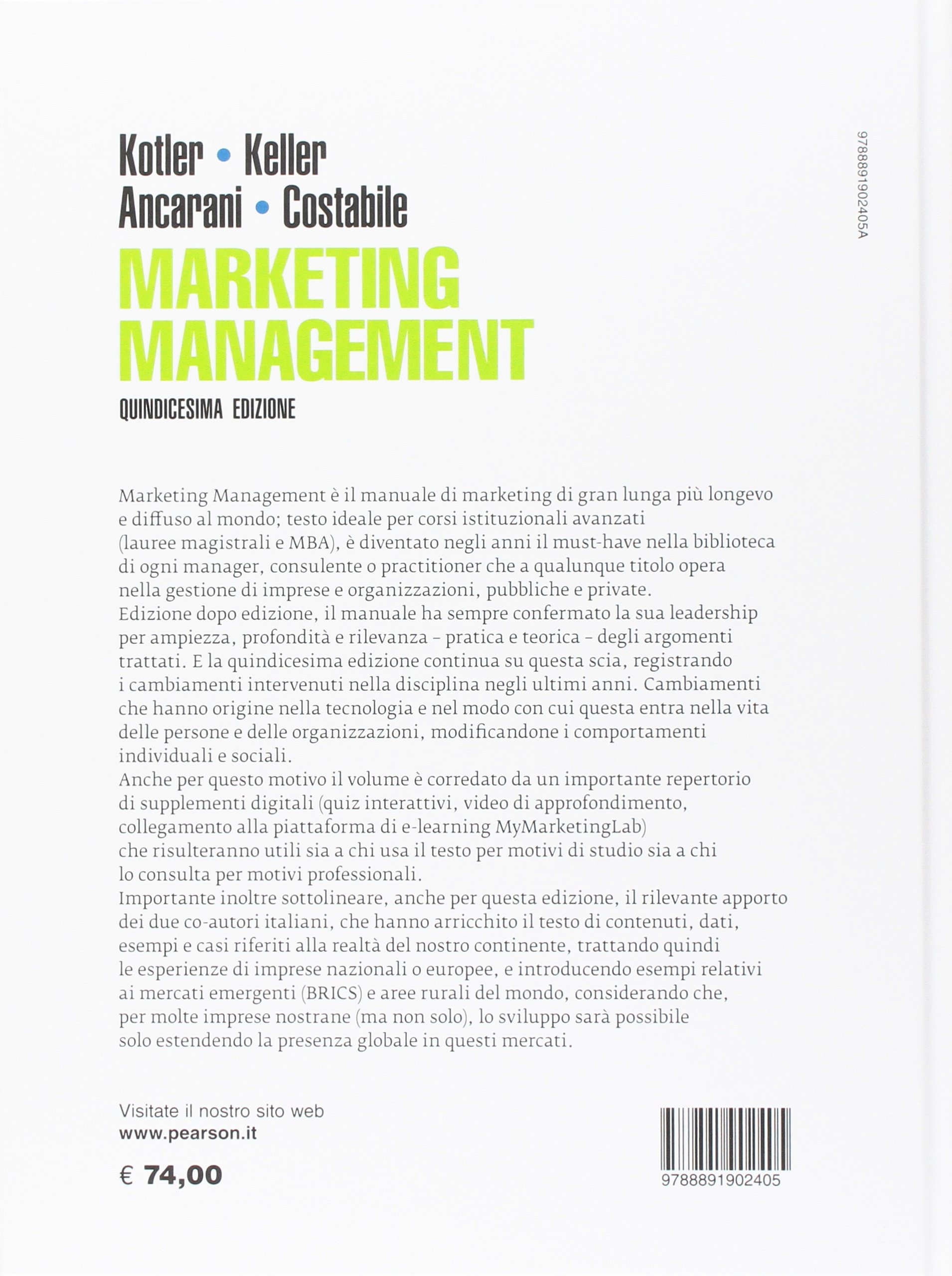 Marketing management. Ediz. mylab. Con eText. Con aggiornamento online