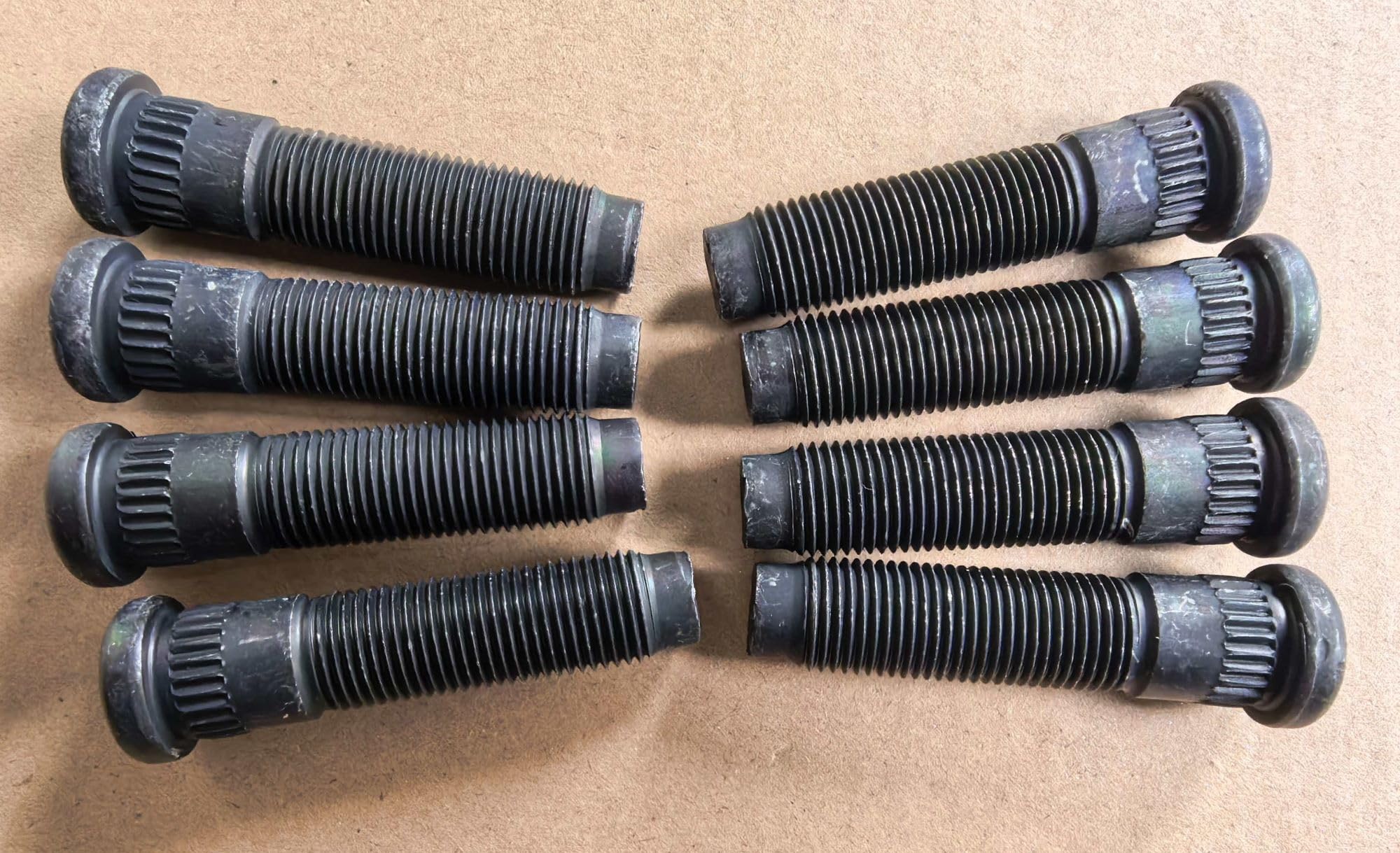 8pcs 5/8"-18 Trailer Wheel Studs Replacement for Dexter 10K & 12K lb Axle Lug hub Stud Bolt 3.43 in. UHL Length 17.4mm Knurl