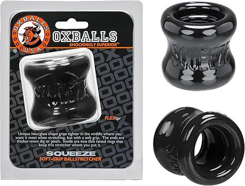 OXBALLS Estirador de bolas para apretar, anillo grueso y flexible de Blubbery que convierte tus nueces en perchas bajas y pesadas, saco de goteo de