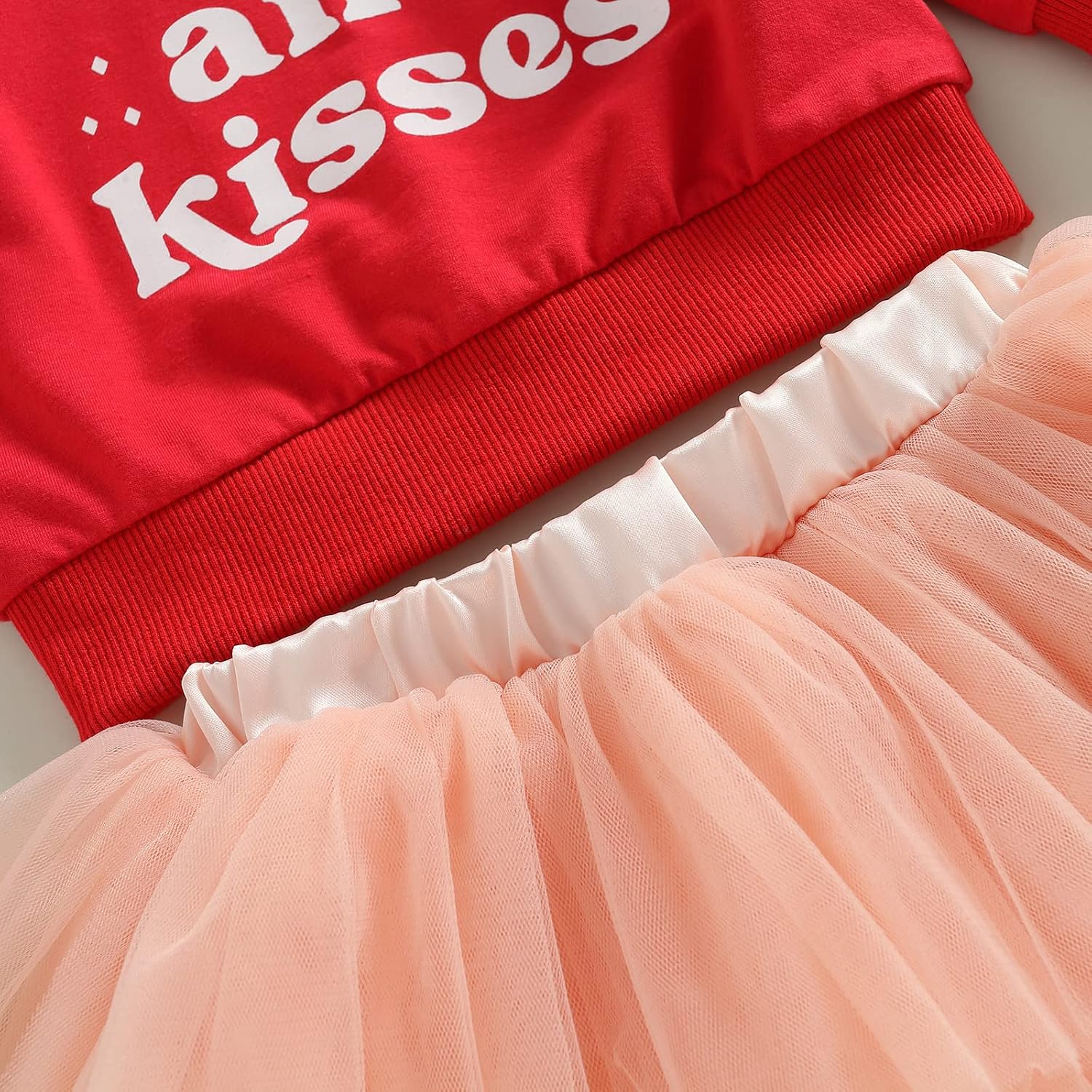 Toddler Baby Girl Sister Matching Outfit Embroidery Big/Lil Sis Pullover Sweatshirt Tutu Skirt Set Fall Winter Clothes