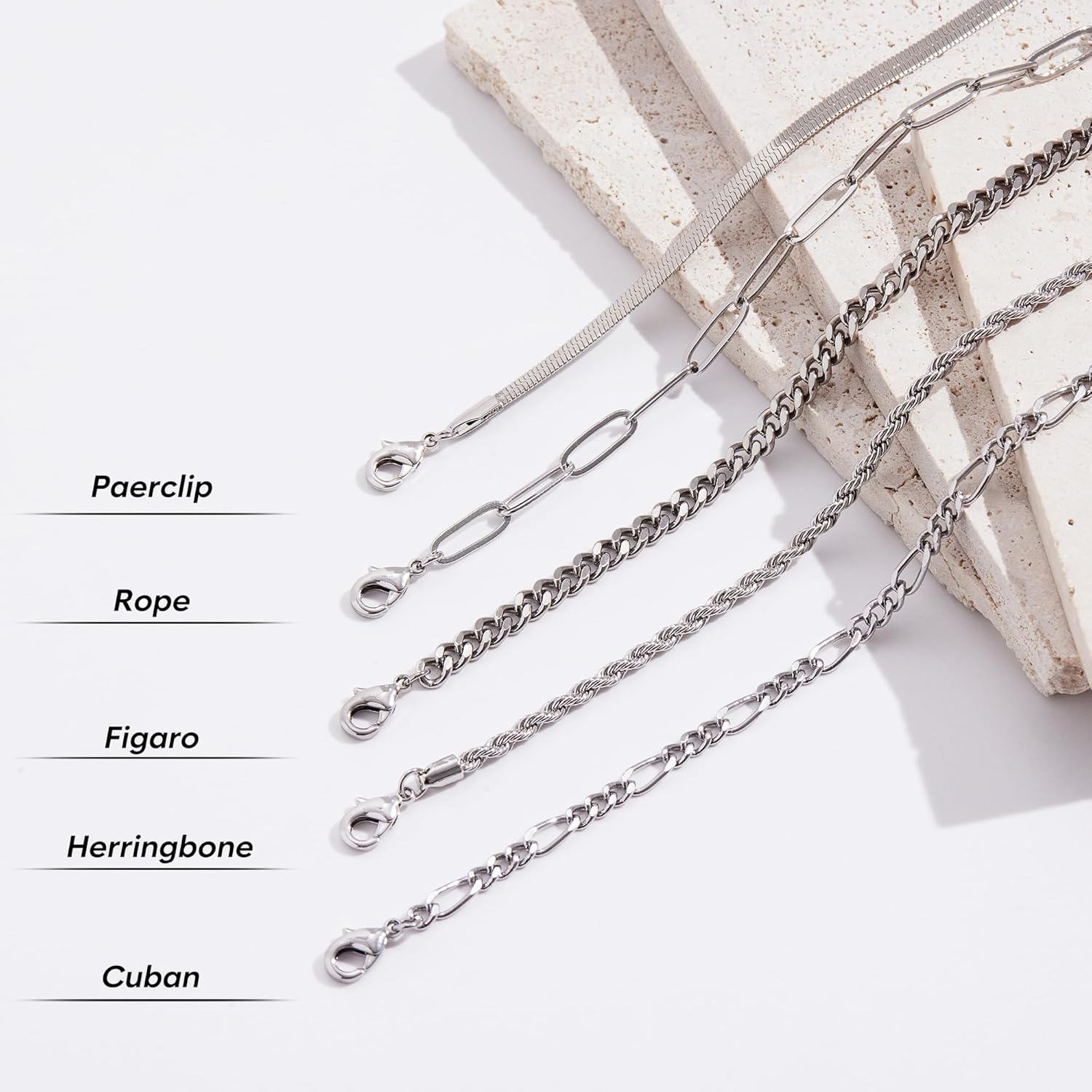 Gold Bracelets Set for Women Stack, Dainty Thick Bracelets Stack for Women Trendy, Simple Thin Gold Plated Cuff Stackable Bracelets With Beaded Cuban Paperclip Snake Rope Bangle Hand Chain Jewelry Gifts for Women Non Tainish - Image 7