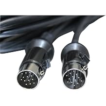 CD Change Cable Replacement for Alpine Roland Kenwood Clarion Unilink Data Link C-Bus Lead Male to Male Full PINS 5Ft Lock