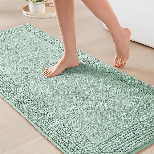 Miniatura 37 de Alfombra de baño reversible Madison Park Splendor 100% algodón copetudo de 3000 g/m² de calidad hotelera de lujo con pelo medio, absorbente, secado
