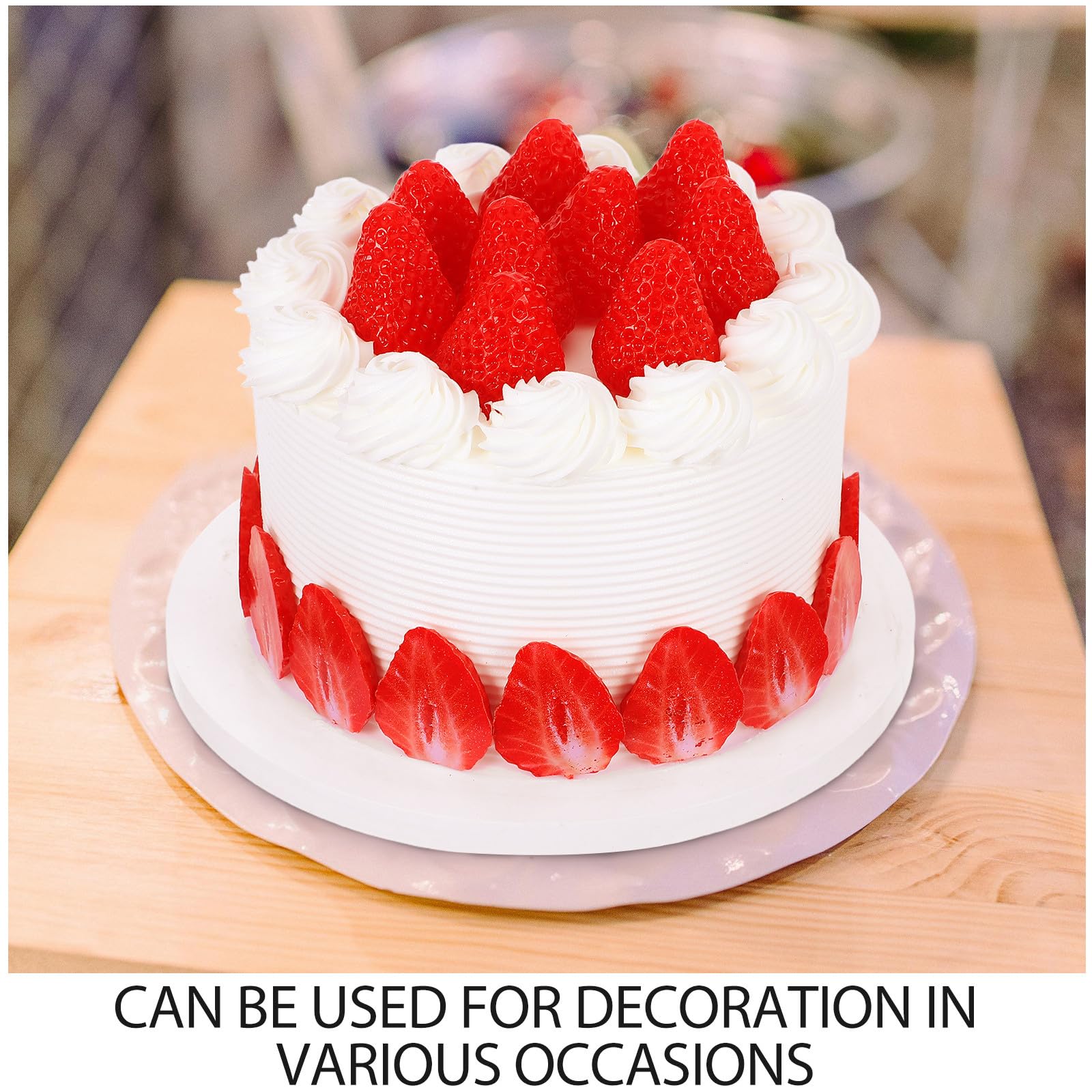 Torta Artificiale Realistica da 6 Pollici per Decorazione Vetrine e Set Cinematografici Torta Finta Decorata per Esposizione Eventi e Feste di Compleanno Oggetto di Scena Cibo