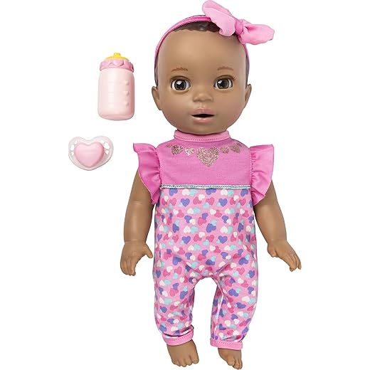 Luvabella Newborn, Dark Brown Hair, Interactive Baby Doll with Real Expressions and Movement