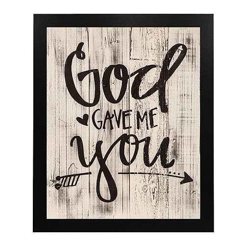 Miniatura 6 de God Gave Me You- Vibrant Spiritual Family Wall Decor Print- Ready to Frame Wood Sign Replica Print Perfect For Home Decor & Ideal Gift for Loved