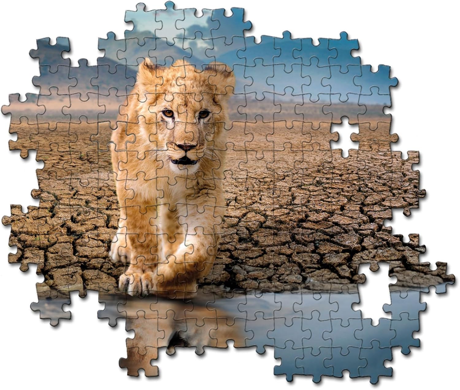 Clementoni - Supercolor Self Reflection-180 Pieces Children 9 Years, Puzzle Illustration, Animals, Made in Italy, Multicoloured, 21719