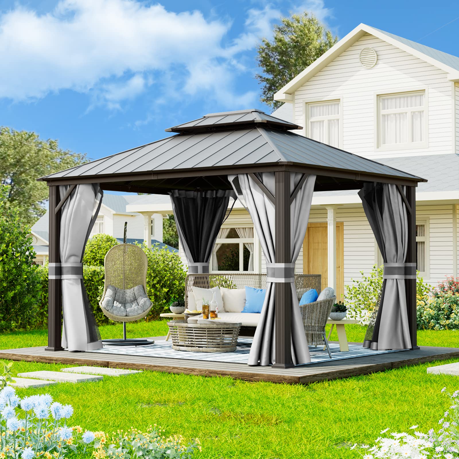 Paviljoen, 3 x 3, waterdicht, stabiel, winterbestendig, vouwpaviljoen