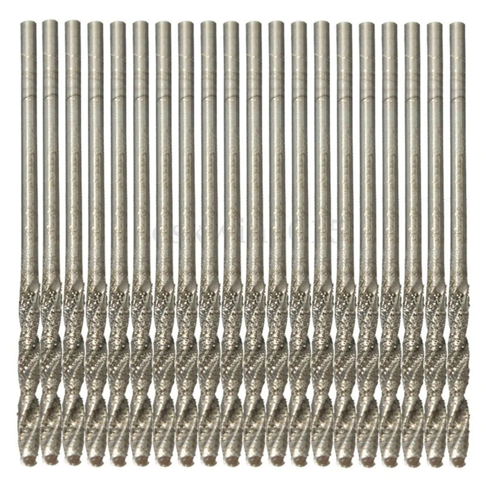 10Pcs 0.8-3mm Diamond Coated Twist Drill Bit Set HSS Tipped Solid Bits Drill 10Pcs(3mm-10pcs)