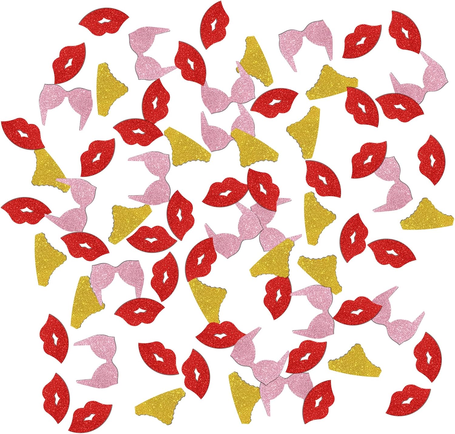 INNORU Bachelorette Party Confetti Glitter, Bra Panties Lip