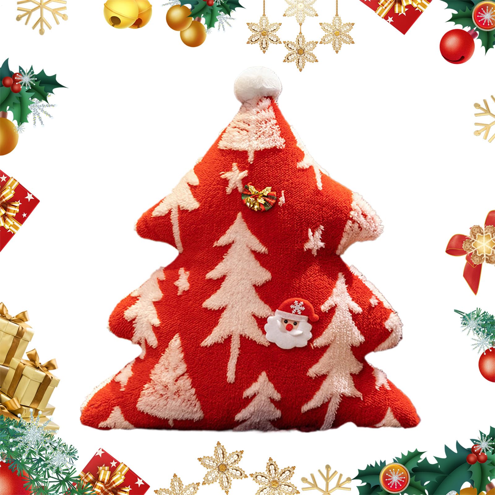 Cojín Mullido Navidad Relleno Decoración - Cojín Decorativo Árbol Navidad | Con Diseño Boho De Árbol Para Decoración De Salón Sofá Dormitorio Otoño Halloween Interior,Otoño Halloween Hogar Habitac