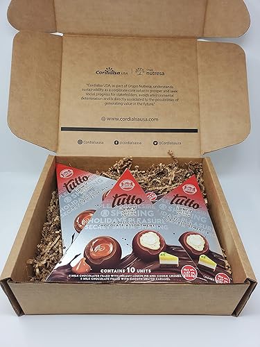 Miniatura 2 de Tutto Deliciosos chocolates con leche rellenos de almendras crujientes y caramelo suave, colección del día de San Valentín, 10 unidades, caja