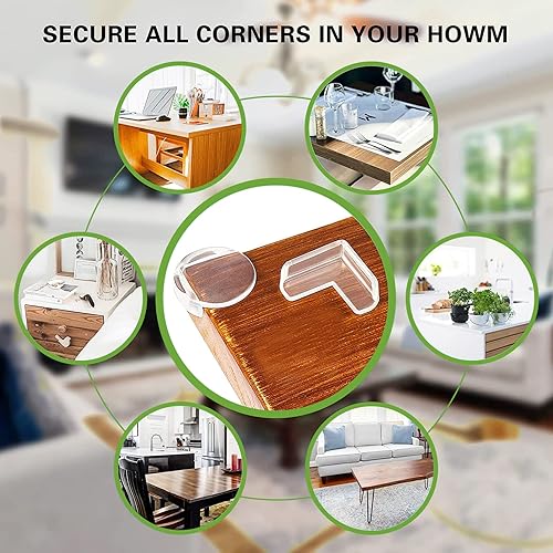 Miniatura 6 de Protector de esquina para bebé paquete de 24 protectores  Protector de esquina de muebles y parachoques de seguridad de bordes  Parachoques y cojín
