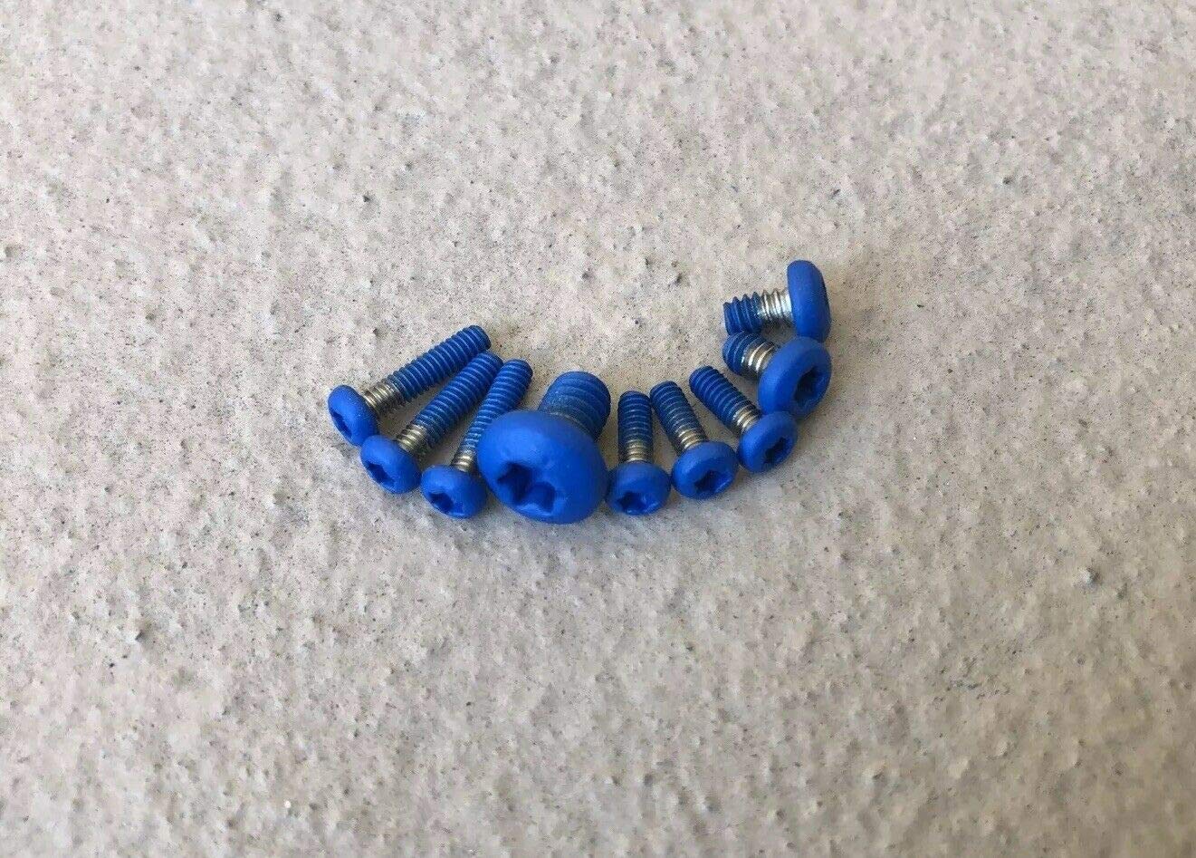Flat Blue Torx Screw Set For Benchmade Griptilian Scale Pivot & Clip 550 551 553