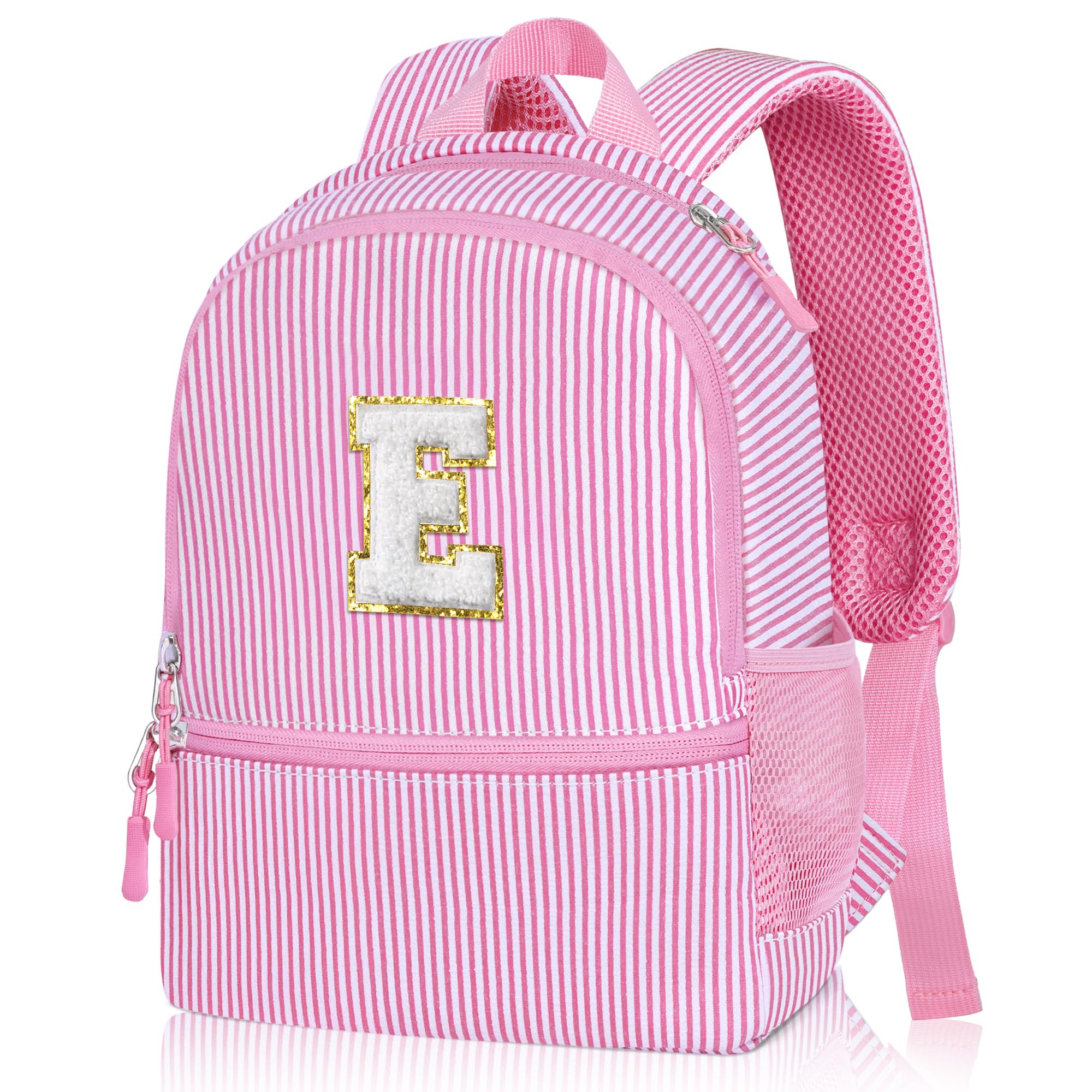 YOOLIFE Little Girl Backpacks Birthday Gifts for Girls Kids Kindergarten Backpack Personalized Kids Small Backpack for Little Girl, Initial Toddler
