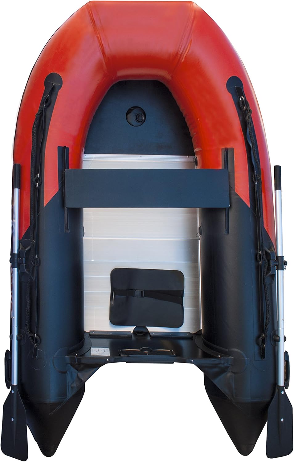 ALEKO Inflatable Boats Heavy Duty Raft Fishing Boat Dinghy (250, Aluminum Deck, Red and Black)