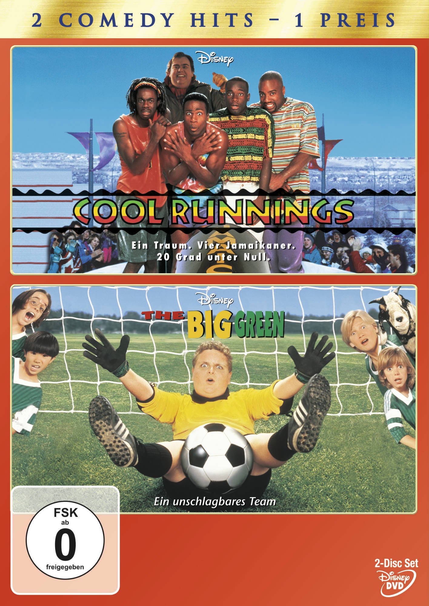 Cool Runnings / The Big Green - Ein unschlagbares Team, 2 DVDs