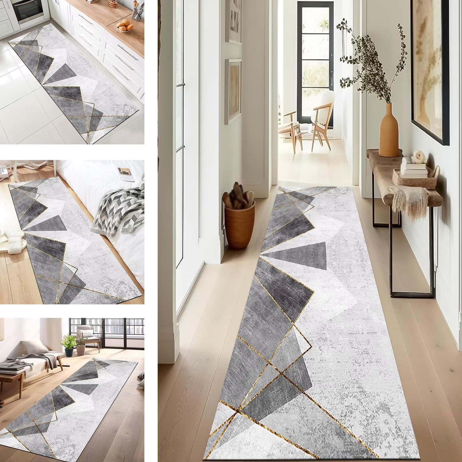 Tapis de couloir antidérapant pour éviter les glissades et retenir la saleté