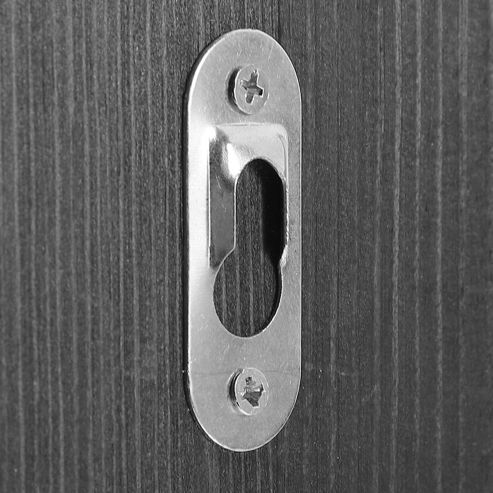 Teelichthalter als Wandkerzenhalter, 1 Paar Schwarz