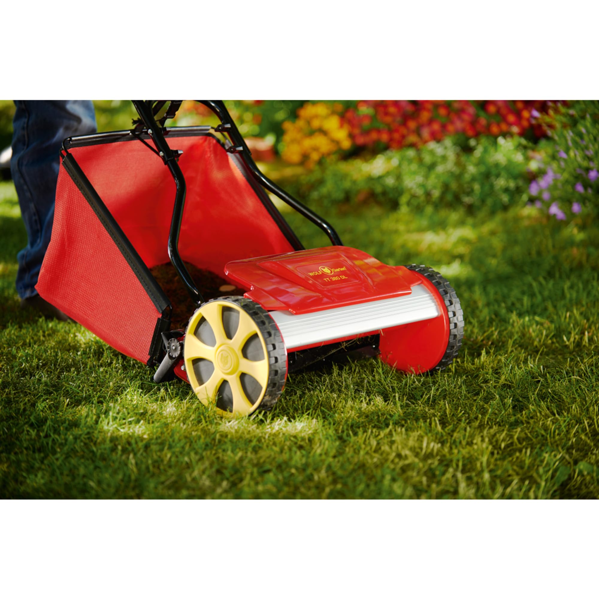 Wolf-Garten 15A-CD-650 TT 380 DL Rasaerba Elicoidale, 38 cm, Rosso/Nero