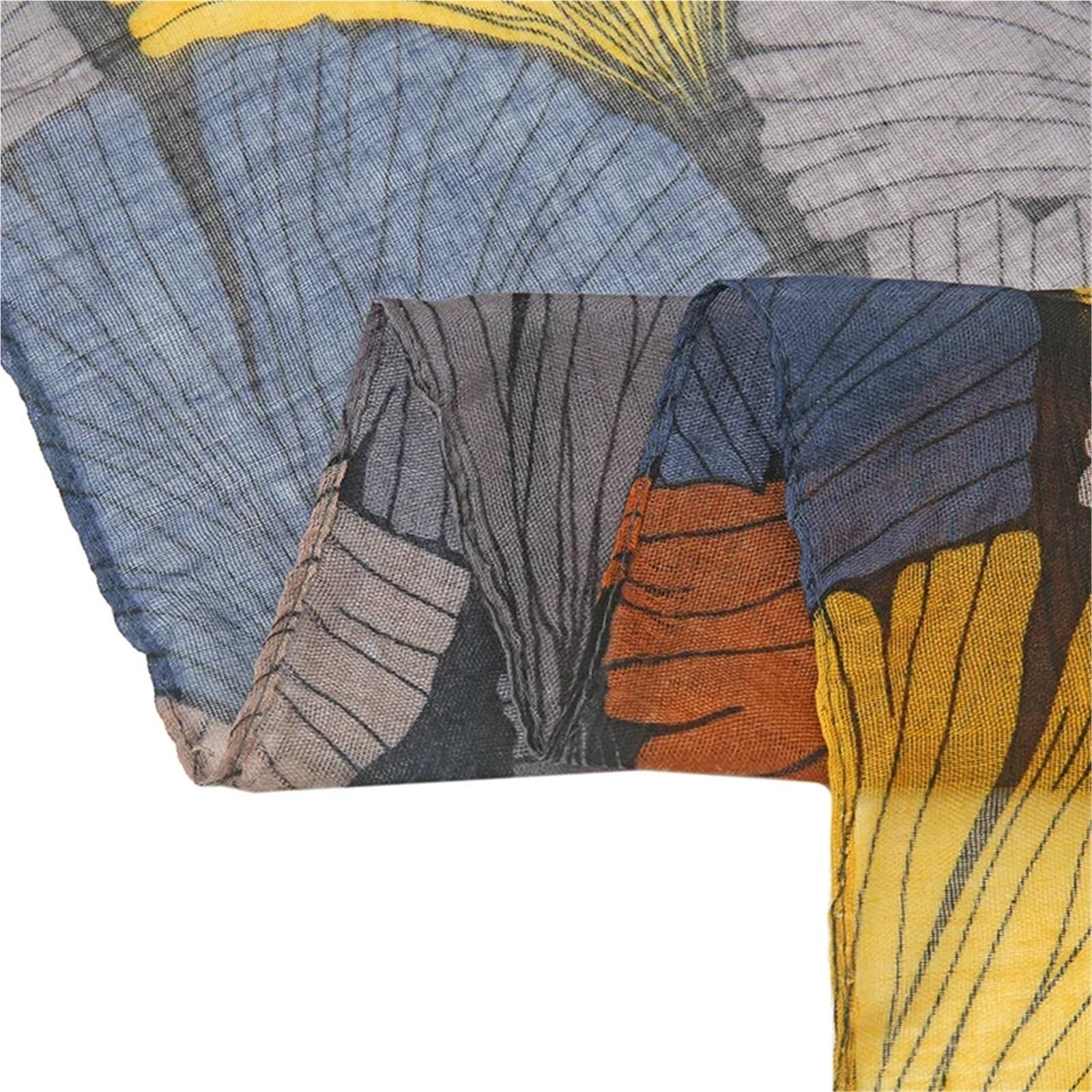 2 piezas de bufanda de primavera for mujer, chales y envolturas de gasa con estampado, bufanda de primavera suave de 180 x 80 cm Para Mujer