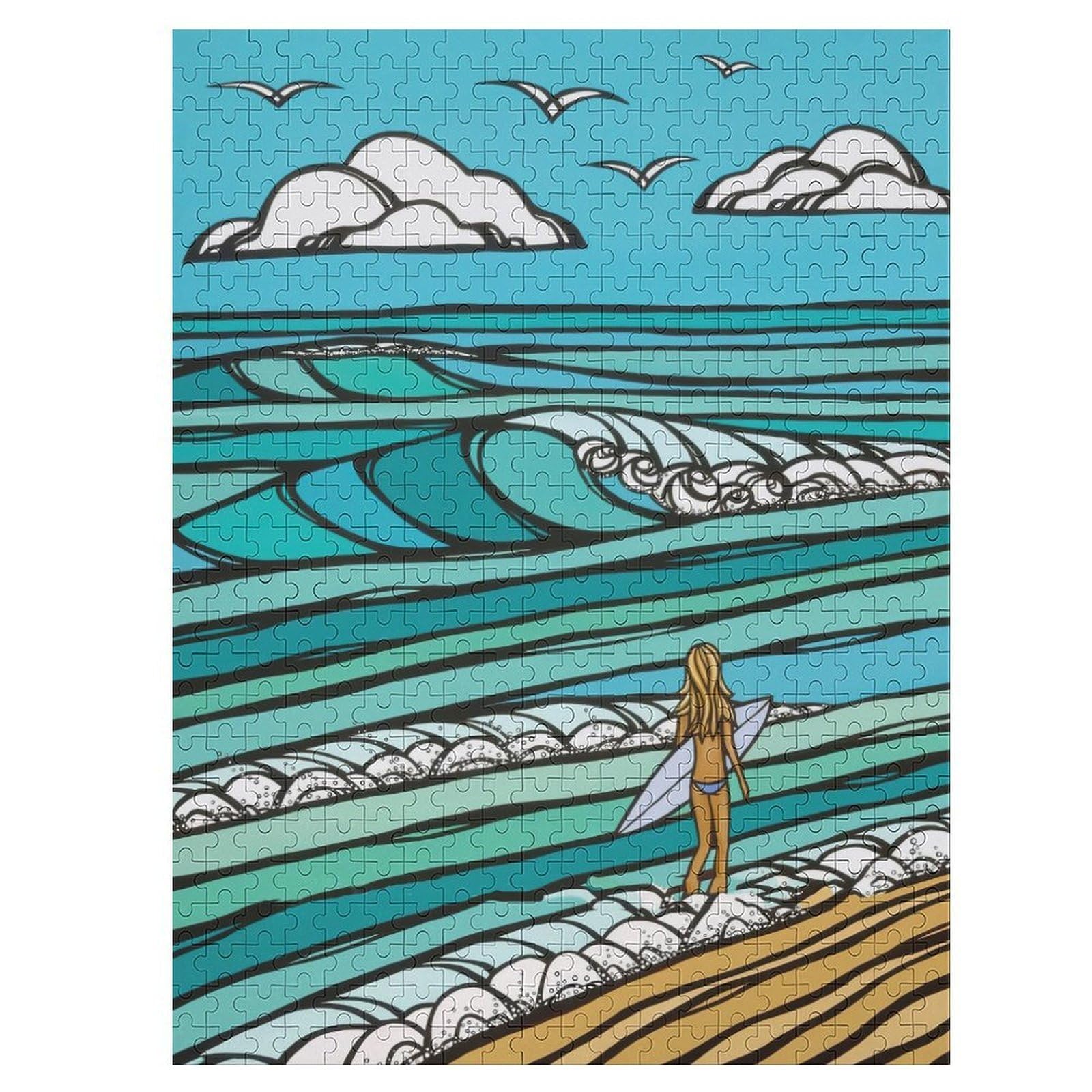 Amazon | ヘザーブラウン 絵画 風景画北欧 現代（2） パズル 木製