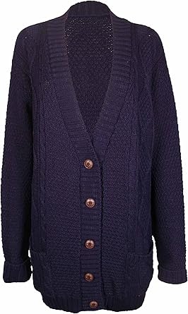 navy blue knit cardigan