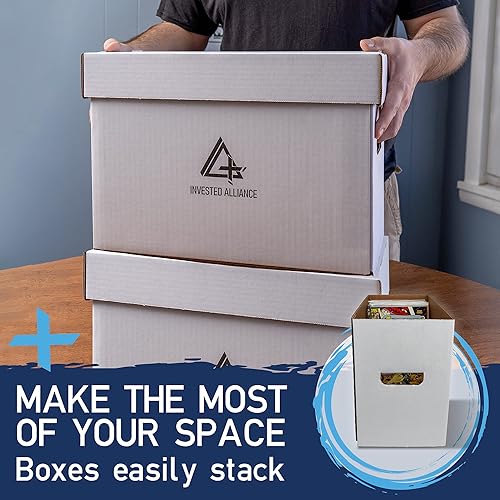 Miniatura 6 de Cajas de almacenamiento prémium para cómics, caja de cartón corto para cómics, caja de cómics blanca gruesa. Caja de almacenamiento de cómics para