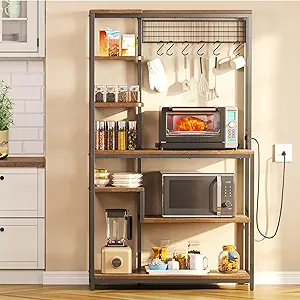 YITAHOME 39 Inch Kitchen Microwave Stand Bakers Rack