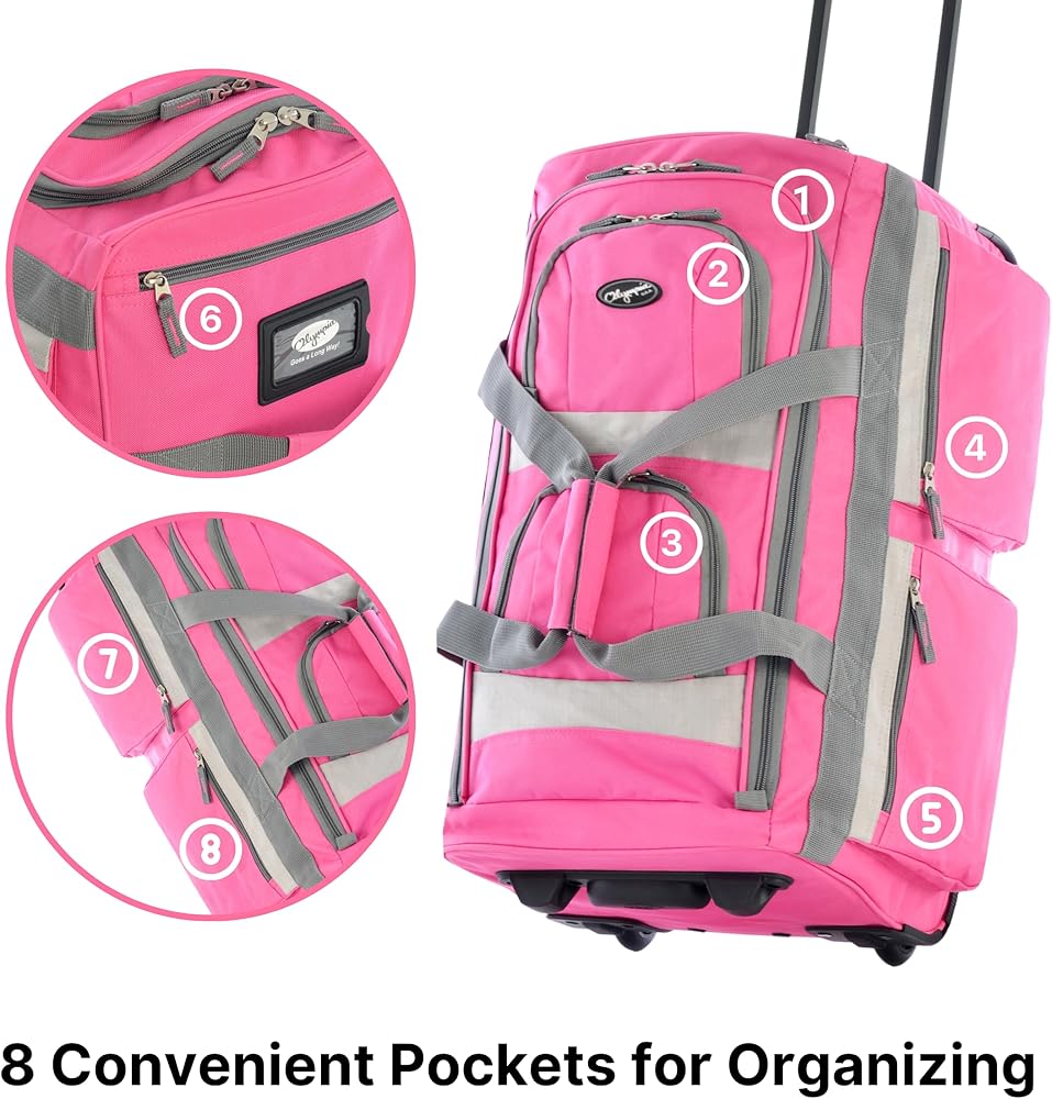 Amazon.com | Olympia U.S.A. 22 inch Carry On 8 Pockets Wheeled
