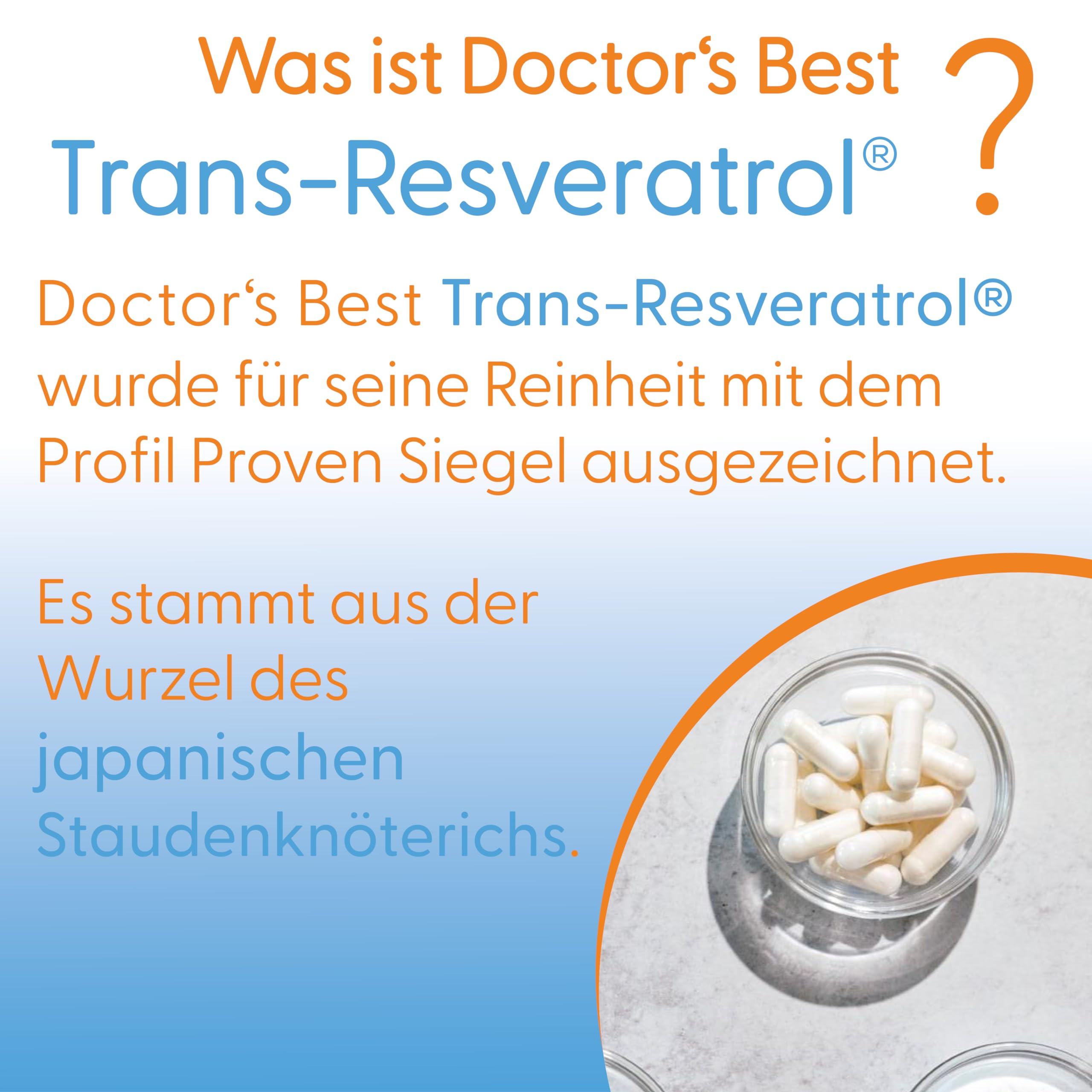 Doctor's Best, High Potency Trans-Resveratrol, 600mg, 60 vegane Kapseln, Laborgeprüft, Glutenfrei, Sojafrei, Vegetarisch