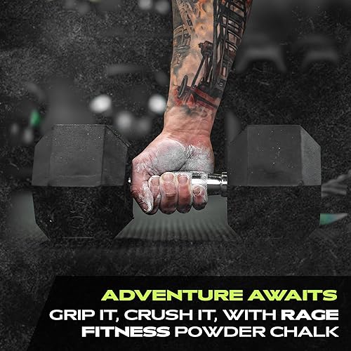Miniatura 9 de Rage Fitness Gym Chalk  Magnesium Carbonate Athletic Chalk for Excellent Grip - Gym Workout Grip Chalk for Weightlifting & Gymnastics.