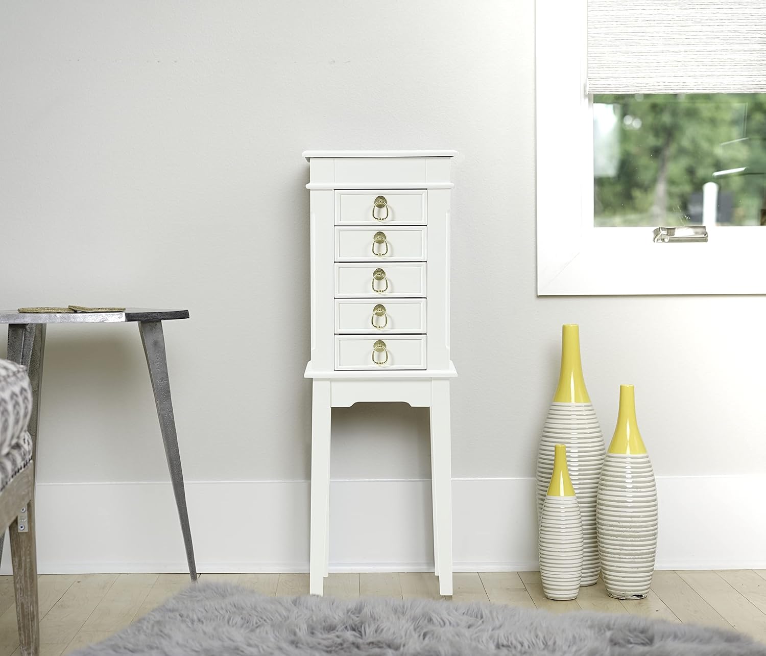 Hives and Honey Molly Standing White Jewelry Armoire : Everything Else