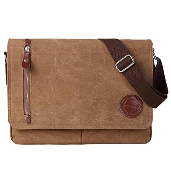 バッグ 00s messenger bag one shoulder Amazon.com: Vintage Canvas Satchel Messenger Bag for Men