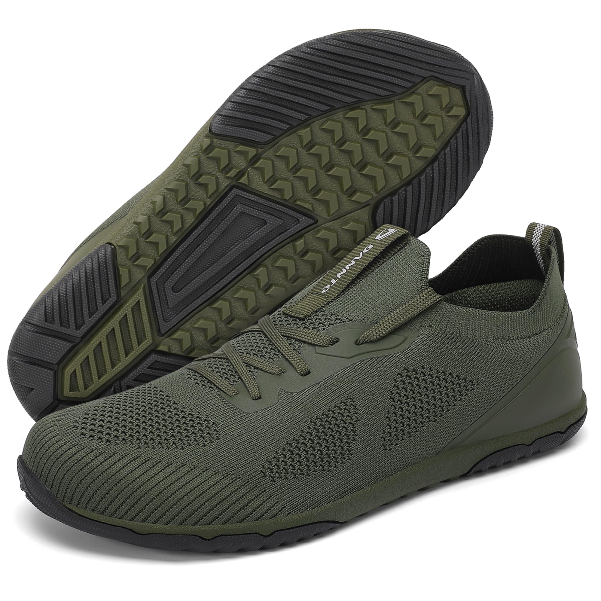 DANNTO Herren Barfußschuhe Wanderschuhe Minimalistische Sneakers Zero Drop mit Wide Toe Box Traillaufschuhe für Running Fitness