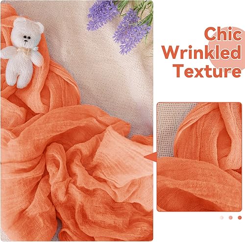 Miniatura 4 de ZOUTOG - Paquete de 6 caminos de mesa de estopa, camino de mesa de 10 pies para fiesta, 35 x 120 pulgadas, rústico, transparente, bohemio,