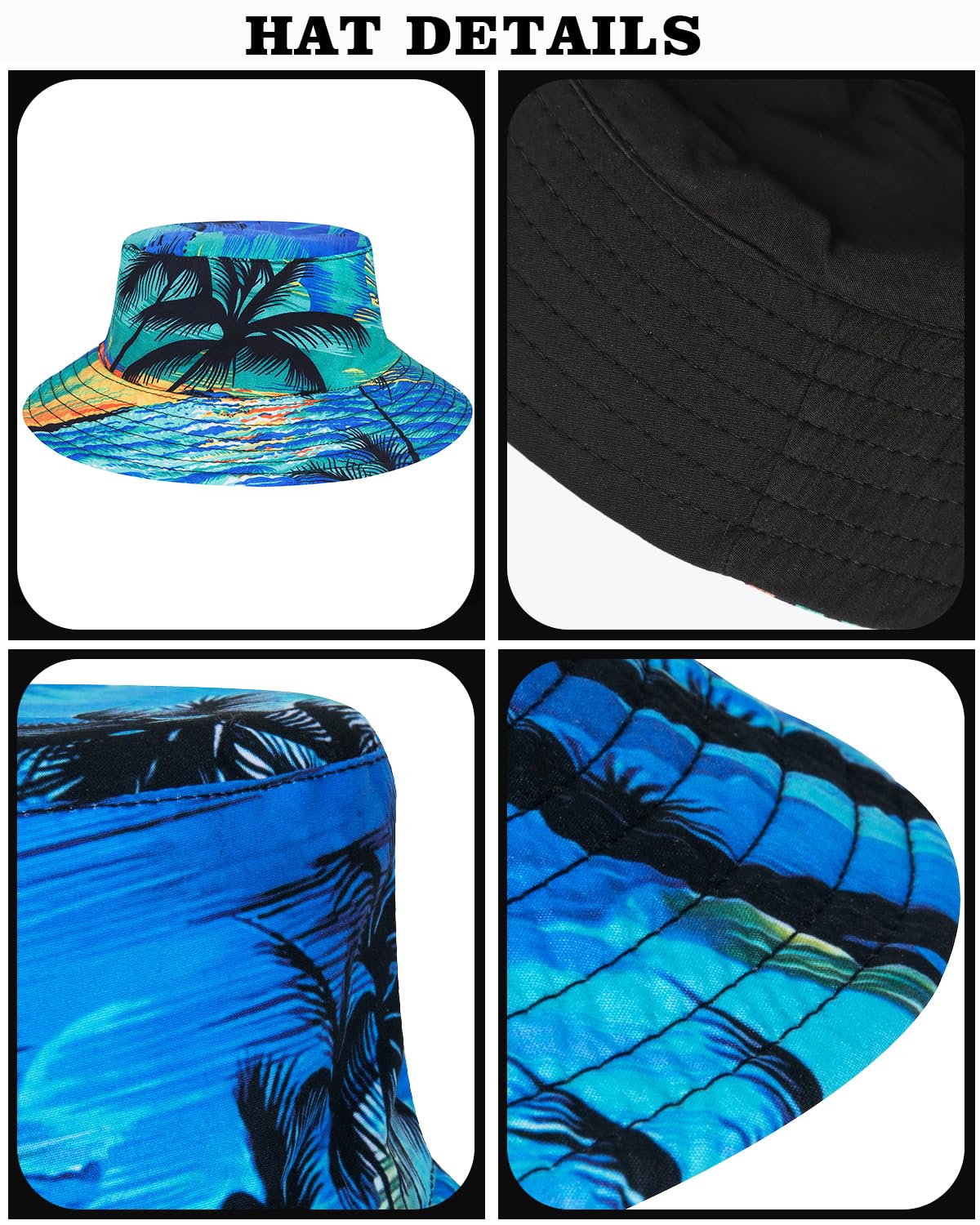 TUNEVUSE Little & Big Boys Hawaiian Button Down Camicie e set corti con cappello alla pescatora abiti estivi stampati per bambini Cabana Set